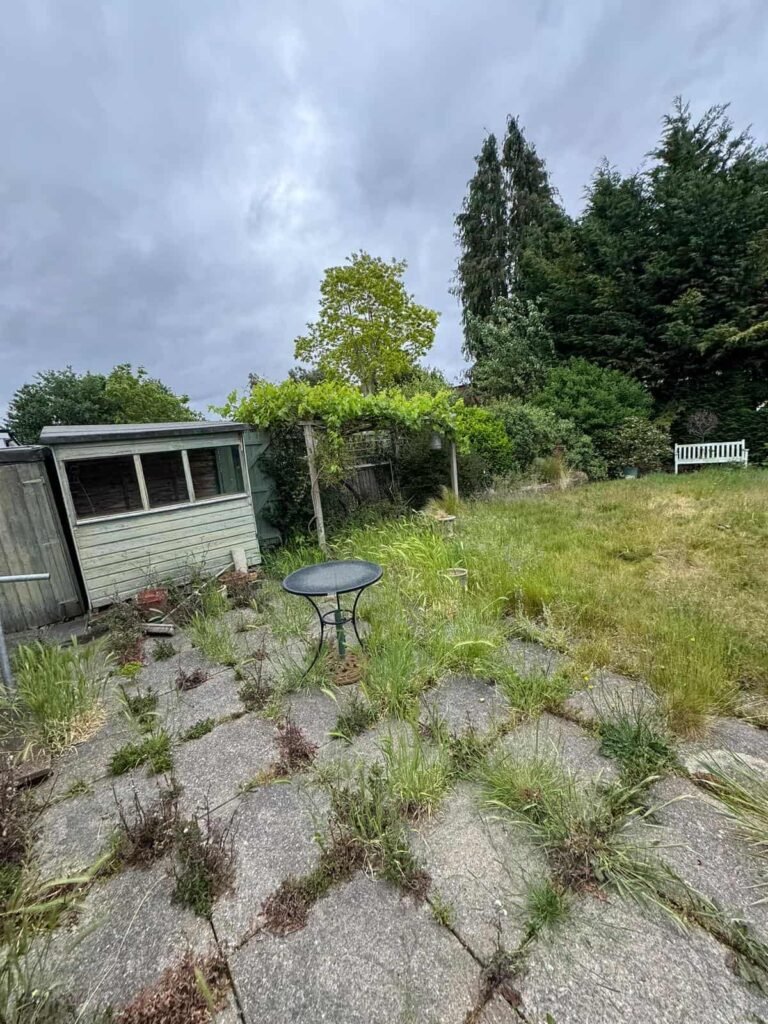 before we started on the garden renovation in Surbiton